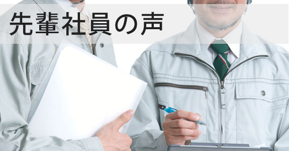 先輩社員の声